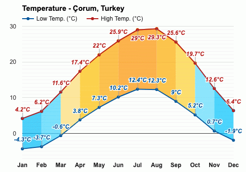 January weather Winter 2024 orum Turkey