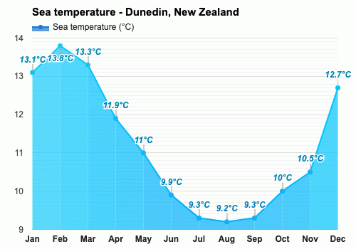 average temperature in dunedin new zealand in february