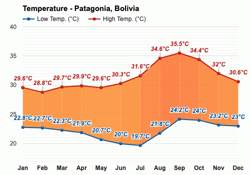 February Weather forecast - Summer forecast - Patagonia, Bolivia